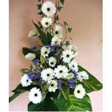 Condolence Floral Stand of Geberas